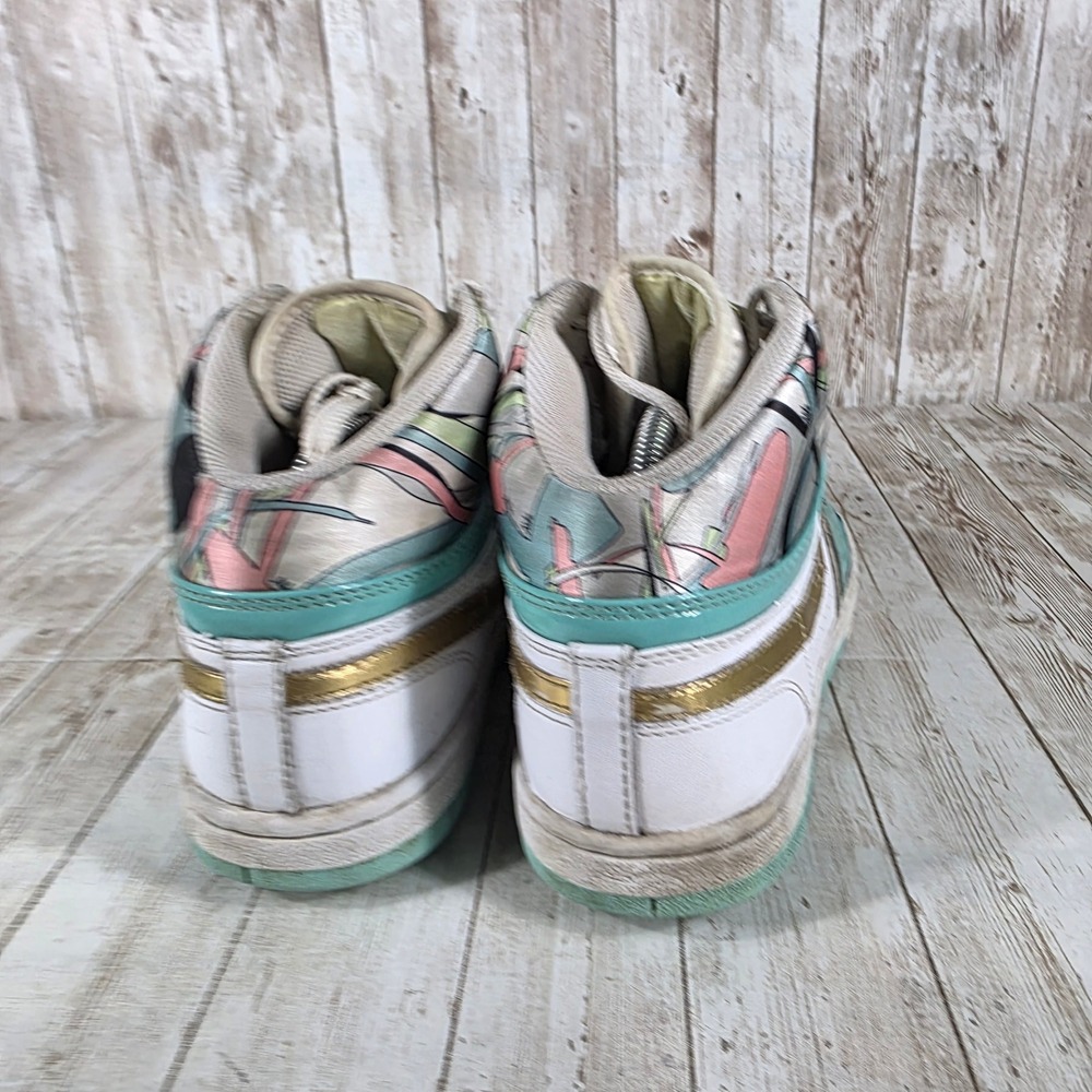 Nike Son of Force Women's Sneakers - White, Gold, Teal, Multicolor - Picture 3 of 9